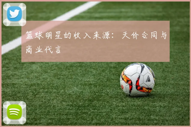 篮球明星的收入来源：天价合同与商业代言